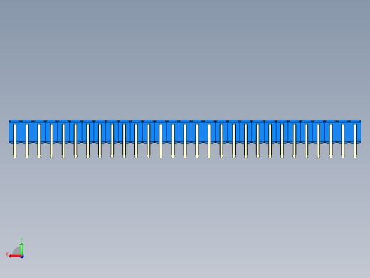 彩色公排针 100mil 2.54mm 系列-DS1022_blue_2x29p_100mil_TypeD_rev1.0后视缩略图