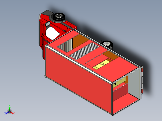 36-发电机用卡车 3d模型图纸