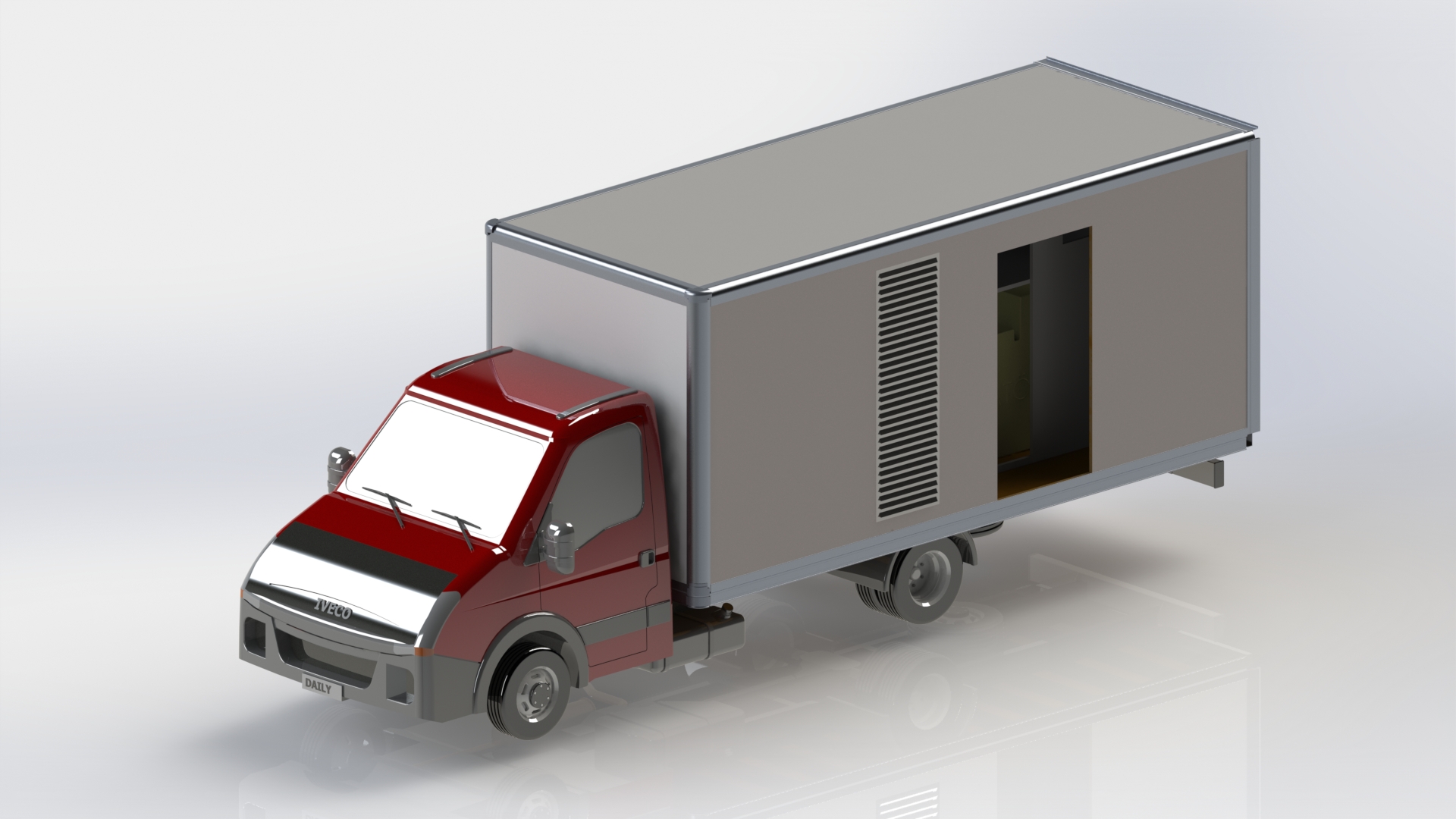 36-发电机用卡车 3d模型图纸