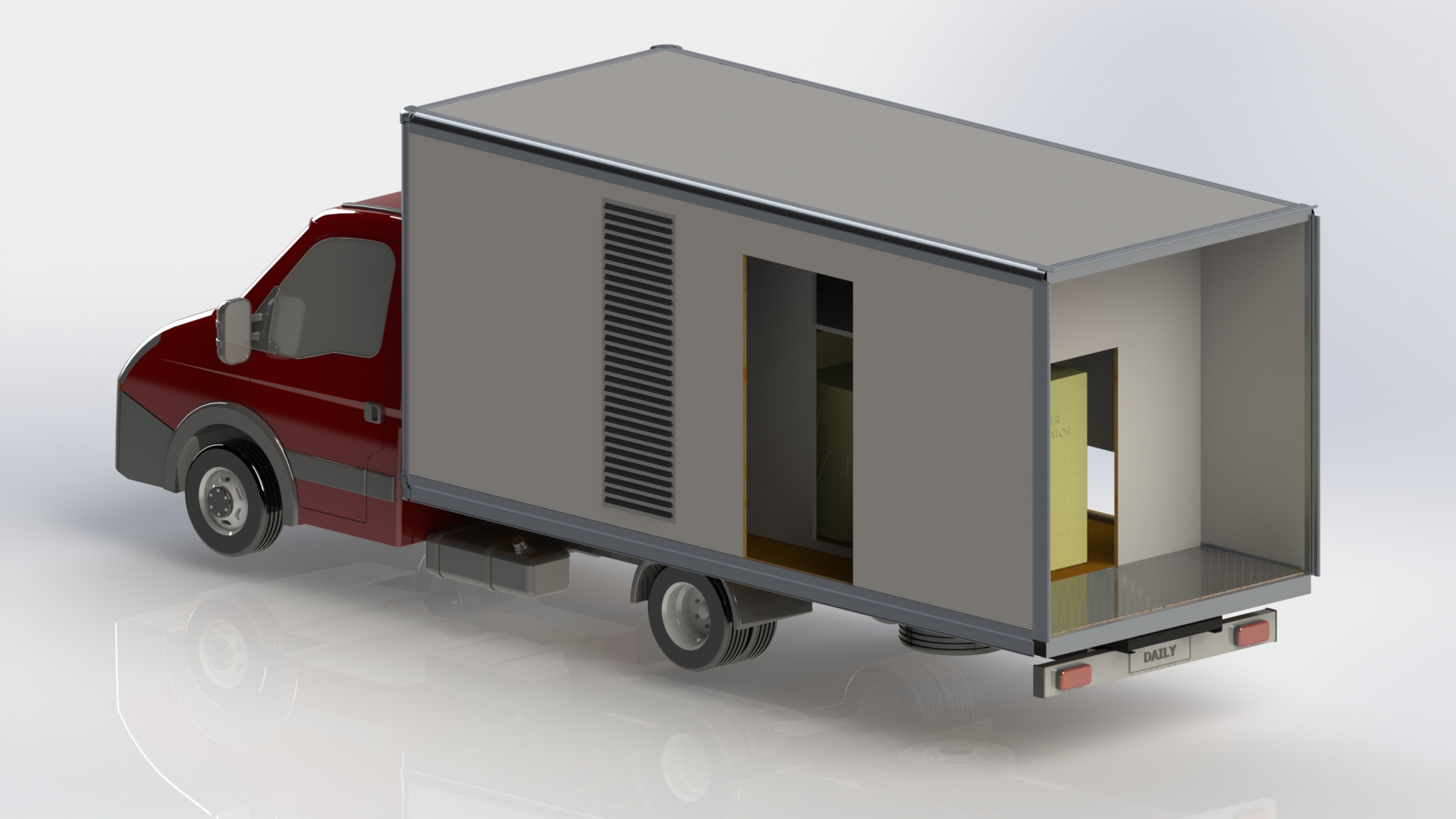 36-发电机用卡车 3d模型图纸