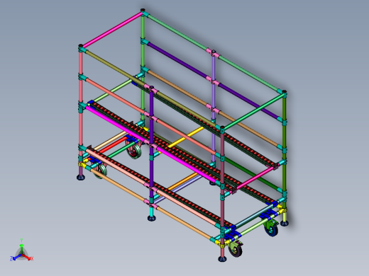 FIFO重力式货架车