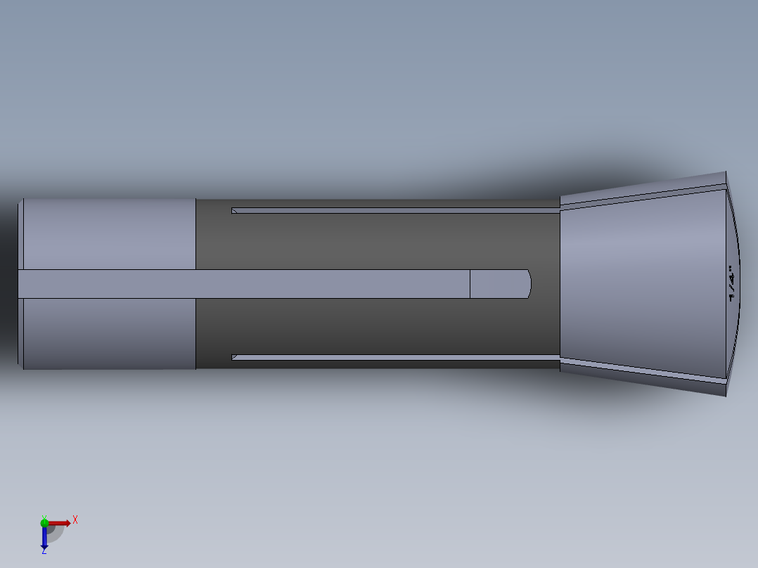 R8-夹头组-R8 COLLET 0.250.SLDPRT俯视图