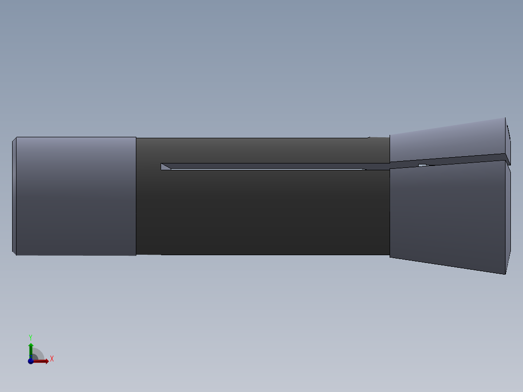 R8-夹头组-R8 COLLET 0.875.SLDPRT前视图