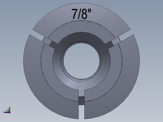 R8-夹头组-R8 COLLET 0.875.SLDPRT右视缩略图