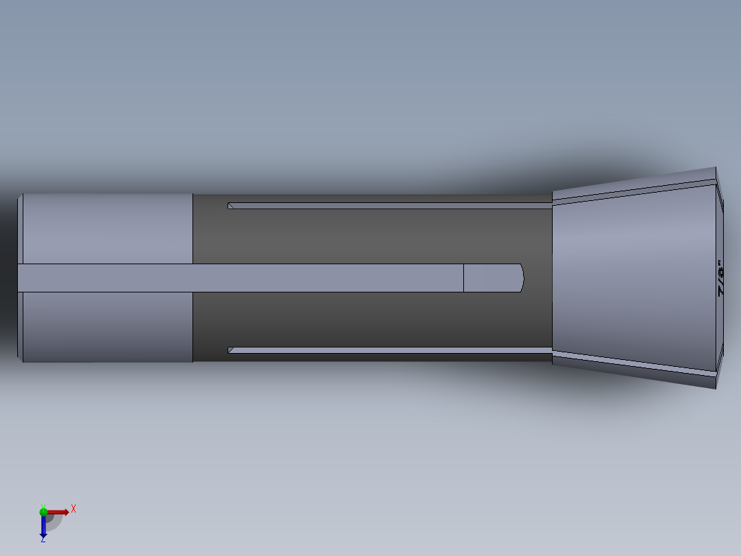 R8-夹头组-R8 COLLET 0.875.SLDPRT俯视图