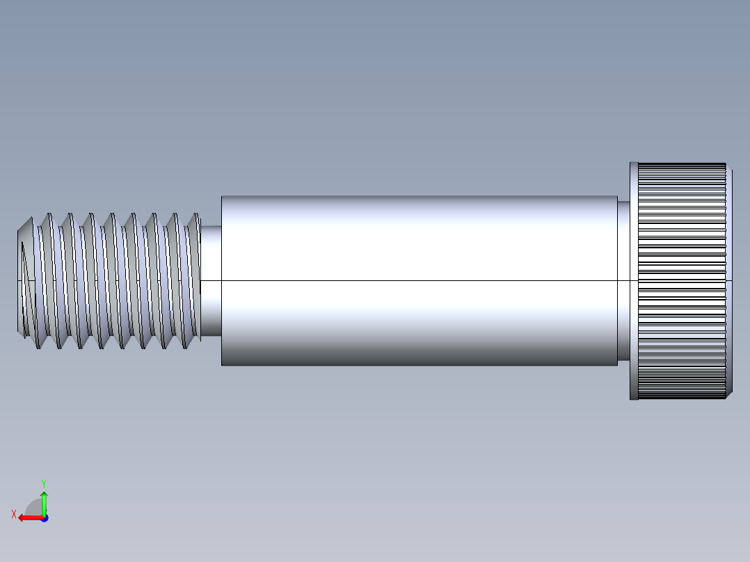内六角螺螺栓-SB 0.500-13 x1.5后视图
