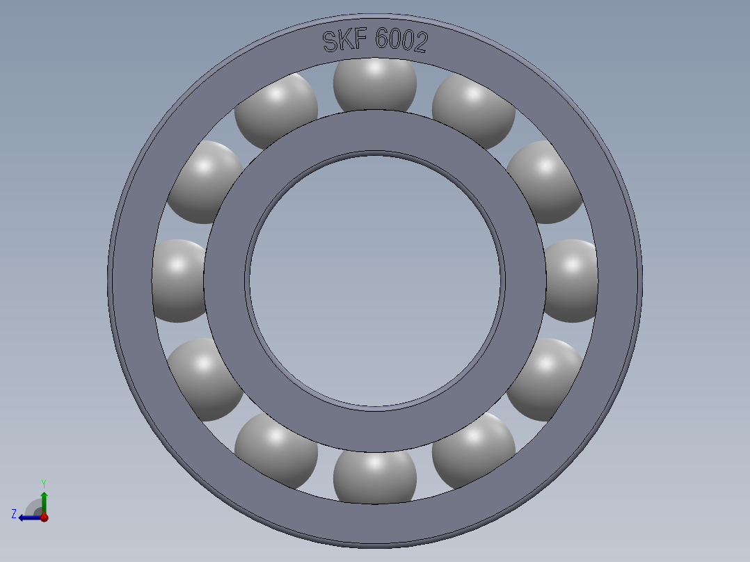 滚珠轴承-SKF BALL BEARING 6002 15x32x9右视图