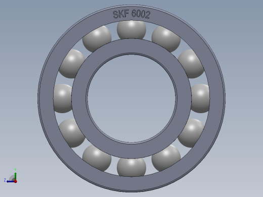 滚珠轴承-SKF BALL BEARING 6002 15x32x9右视缩略图