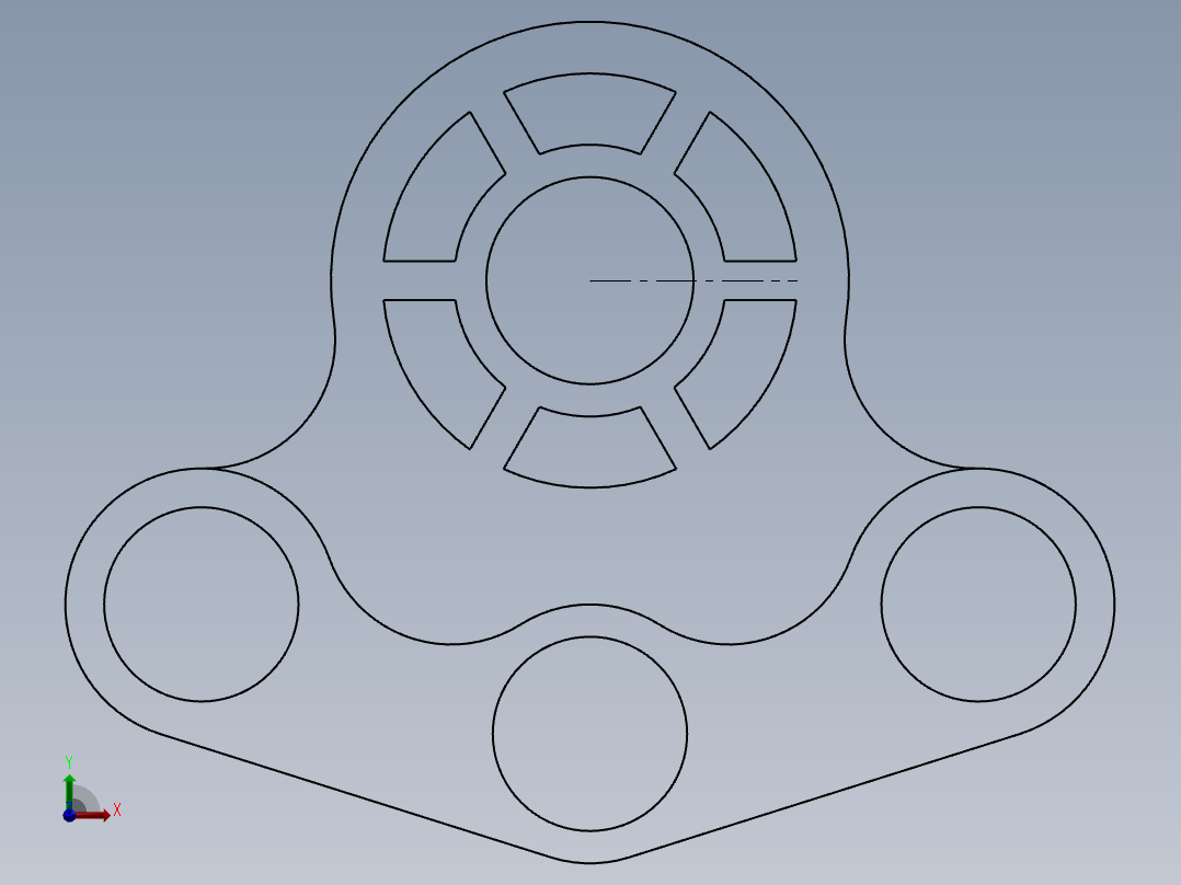 SW建模练习题-exercise 93主视图