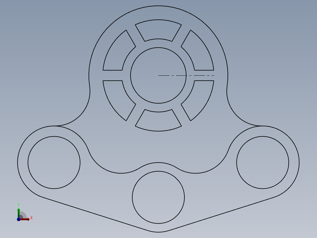 SW建模练习题-exercise 93前视图