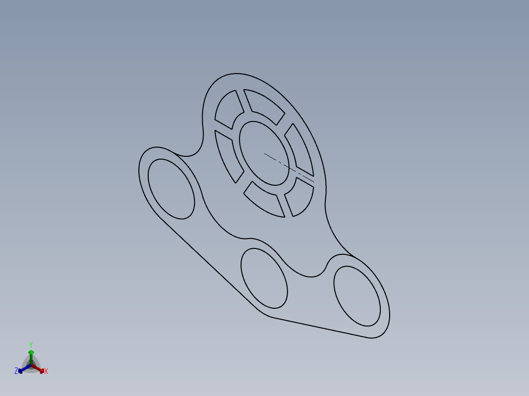 SW建模练习题-exercise 93正等轴测图