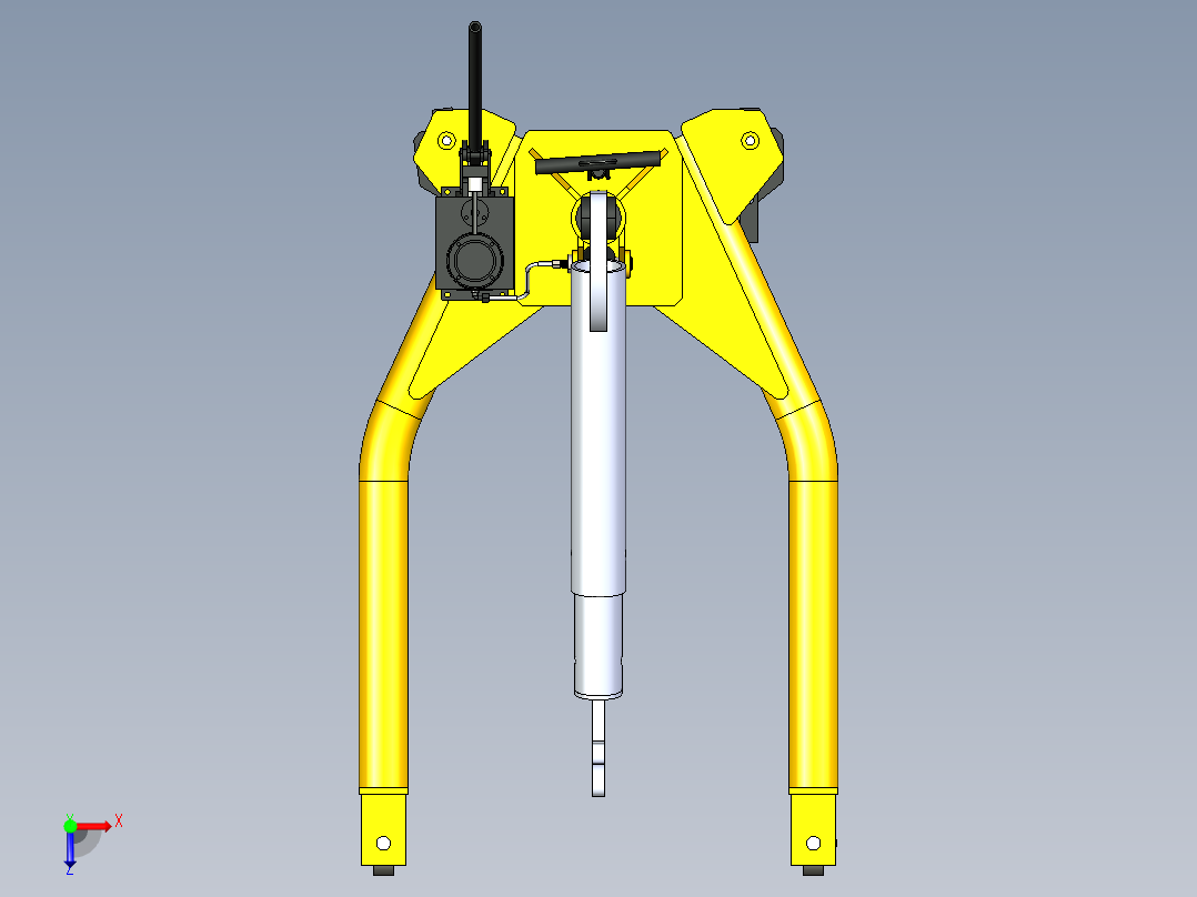小型起重机俯视图