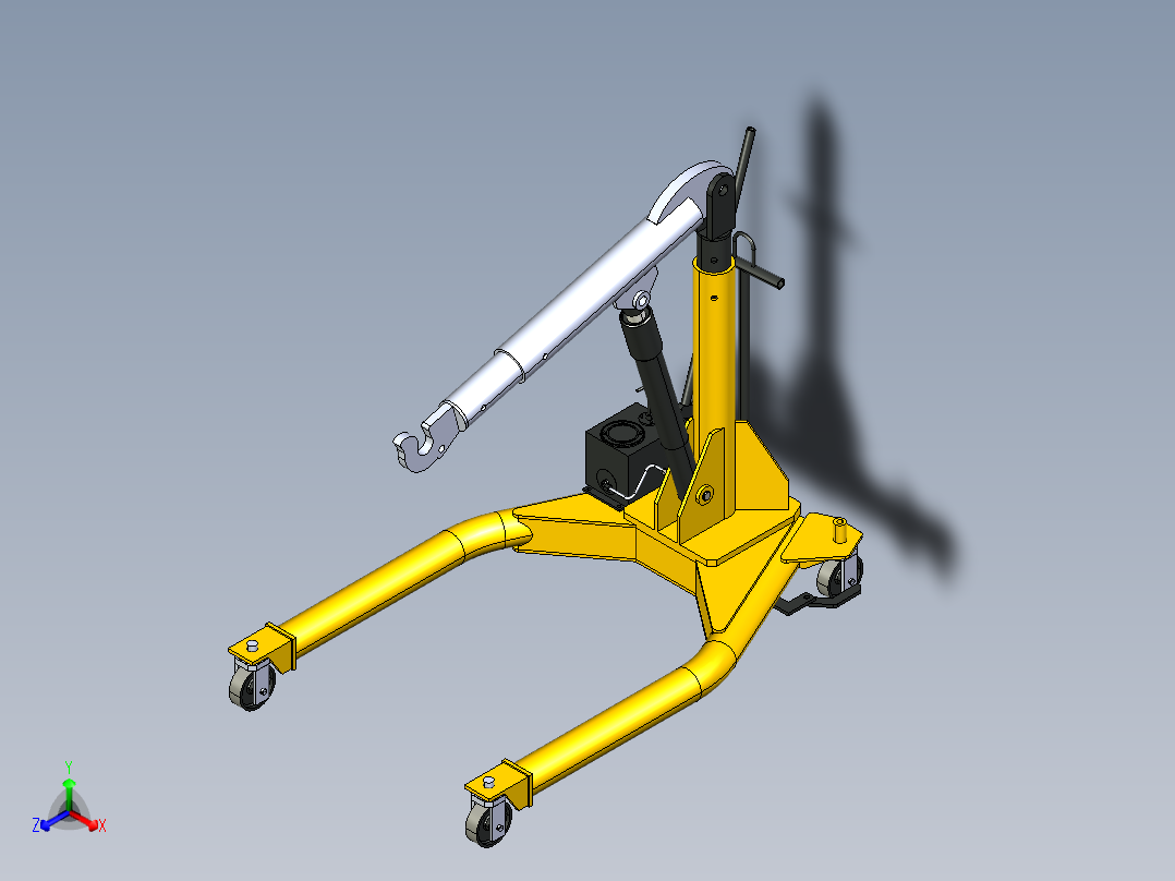 小型起重机正等轴测图