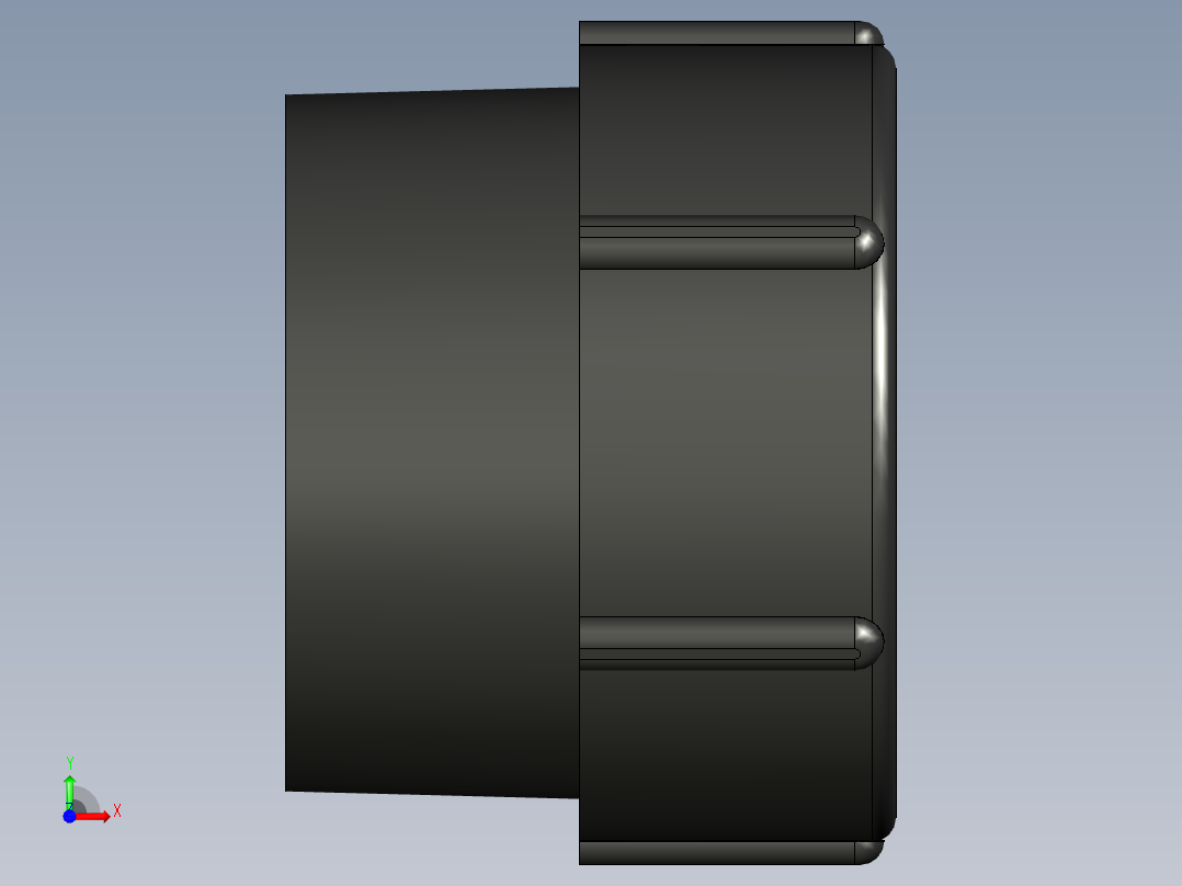 2 英寸 IBC 手提袋阀门适配器连接器 IBC 罐式集装箱接头前视图