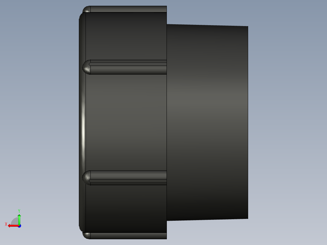 2 英寸 IBC 手提袋阀门适配器连接器 IBC 罐式集装箱接头后视图