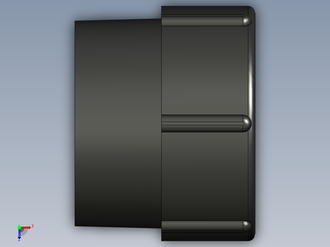 2 英寸 IBC 手提袋阀门适配器连接器 IBC 罐式集装箱接头俯视图