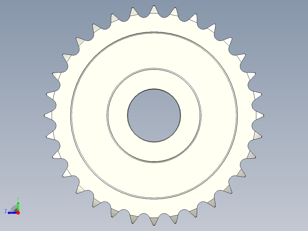 链轮-Sprocket_32-34-12--Y__1_.stp右视图