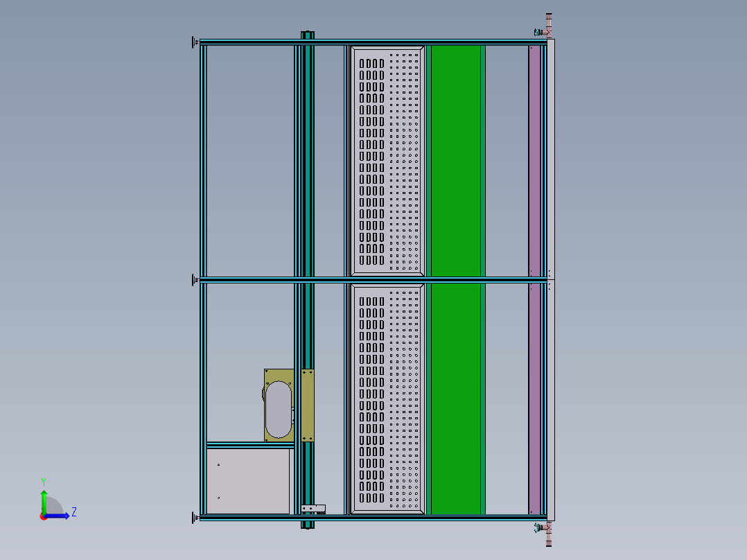滚筒皮带线左视图