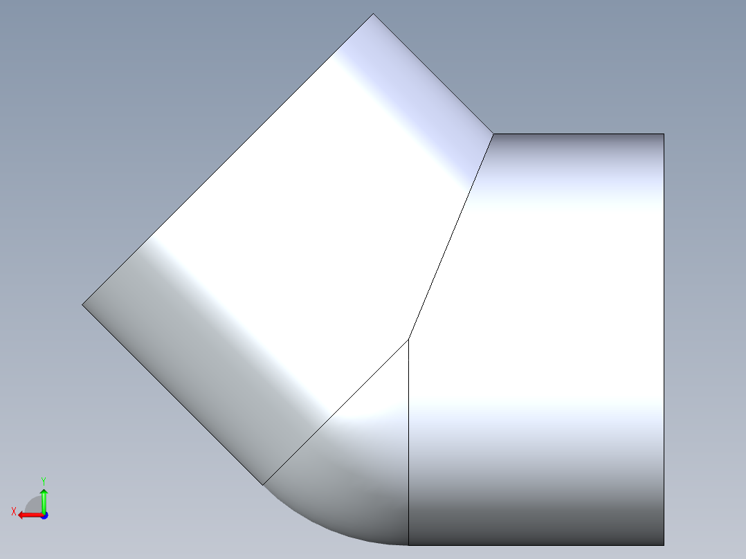聚氯乙烯配件08-Sch80_45Elbow_SxS_817-100 _10in后视图