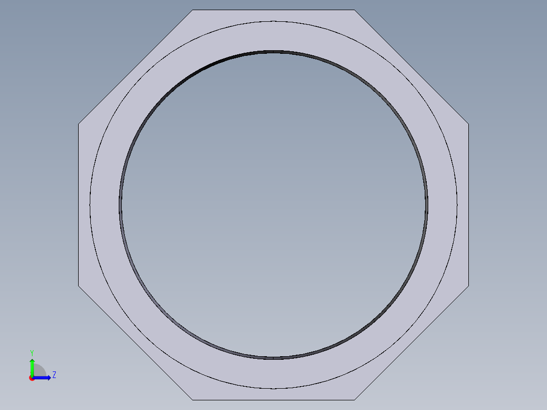 7NFV (B) 桶的阳螺纹端乳头BSP左视图