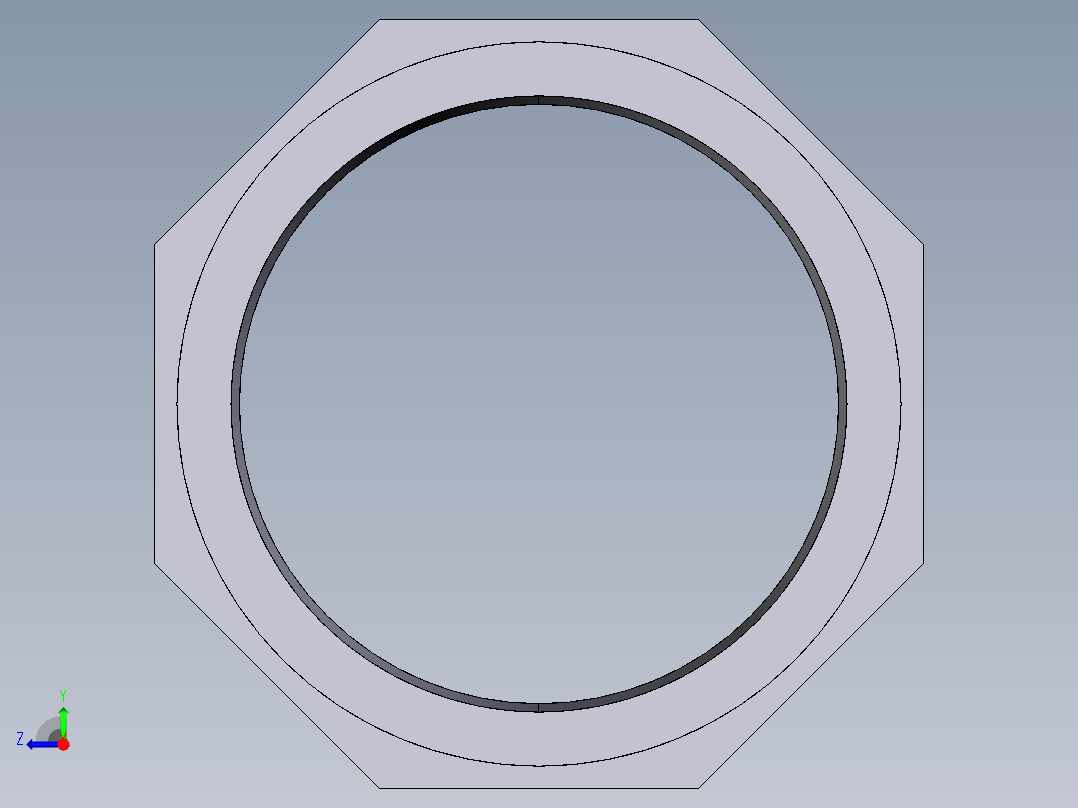 7NFV (B) 桶的阳螺纹端乳头BSP右视图