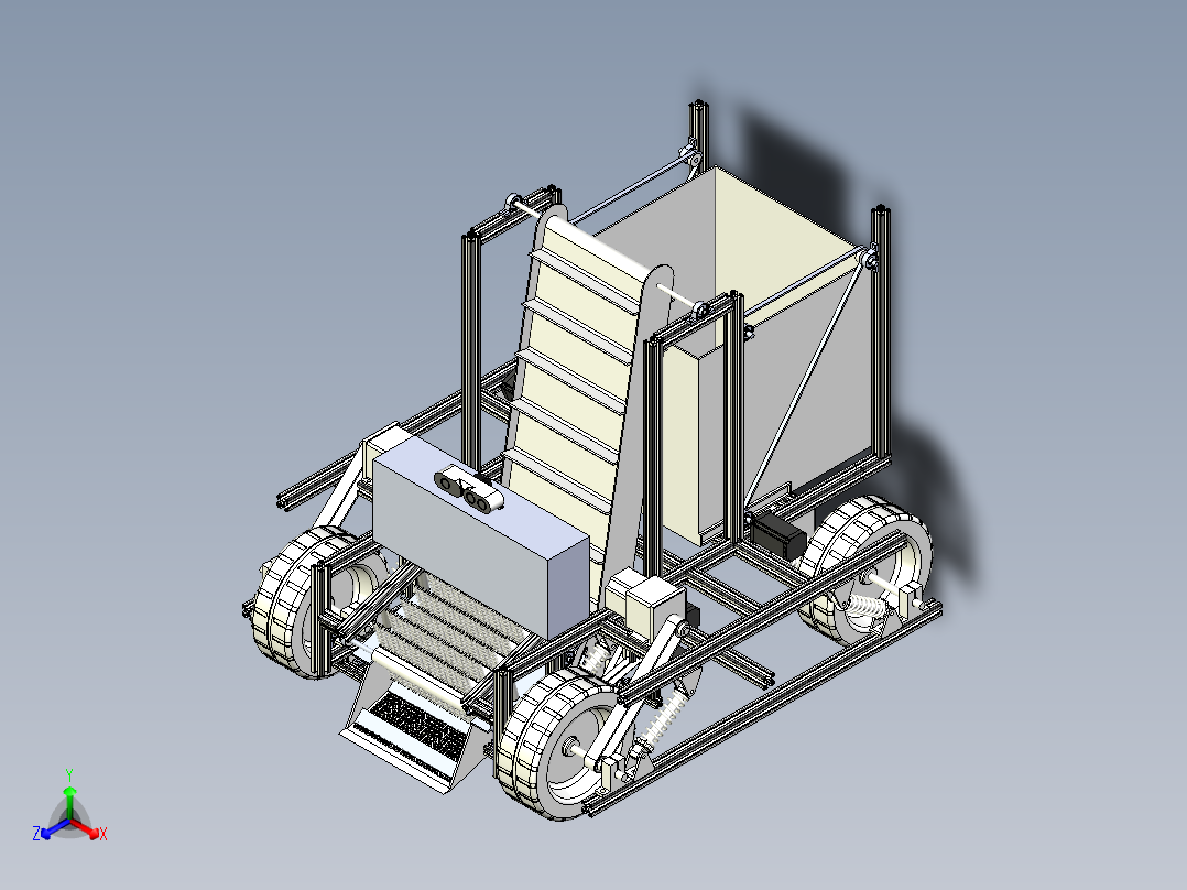 沙滩垃圾自动清理车