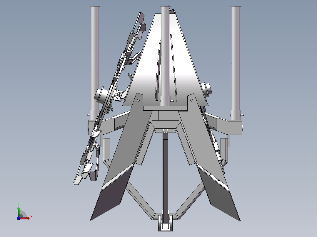 50型开沟机前视图