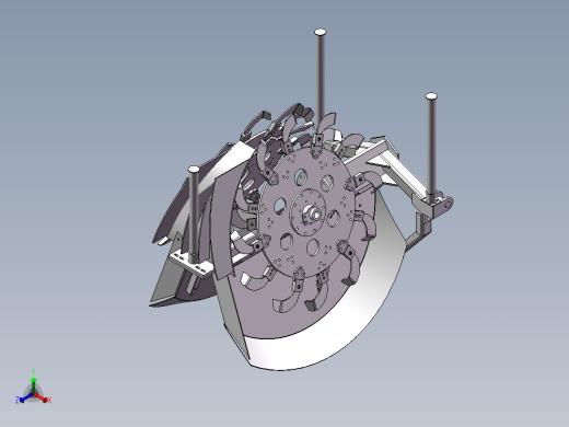 50型开沟机正等轴测缩略图