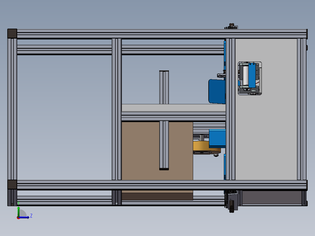 纸箱贴膜机左视图