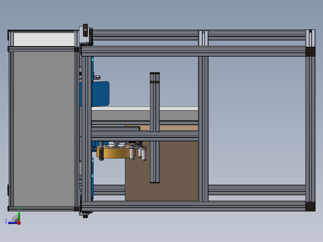 纸箱贴膜机右视图