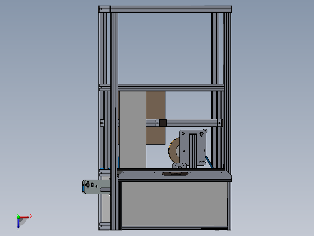 纸箱贴膜机俯视图