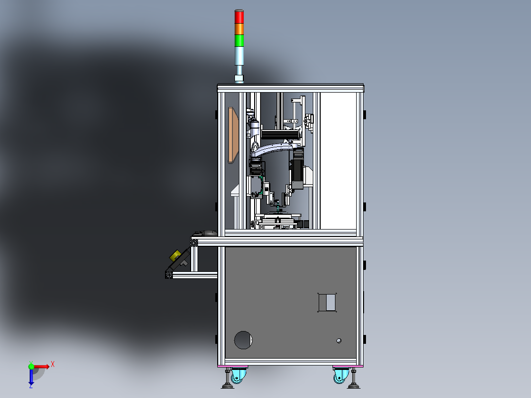 玻璃白片检测机sw21可编辑俯视图