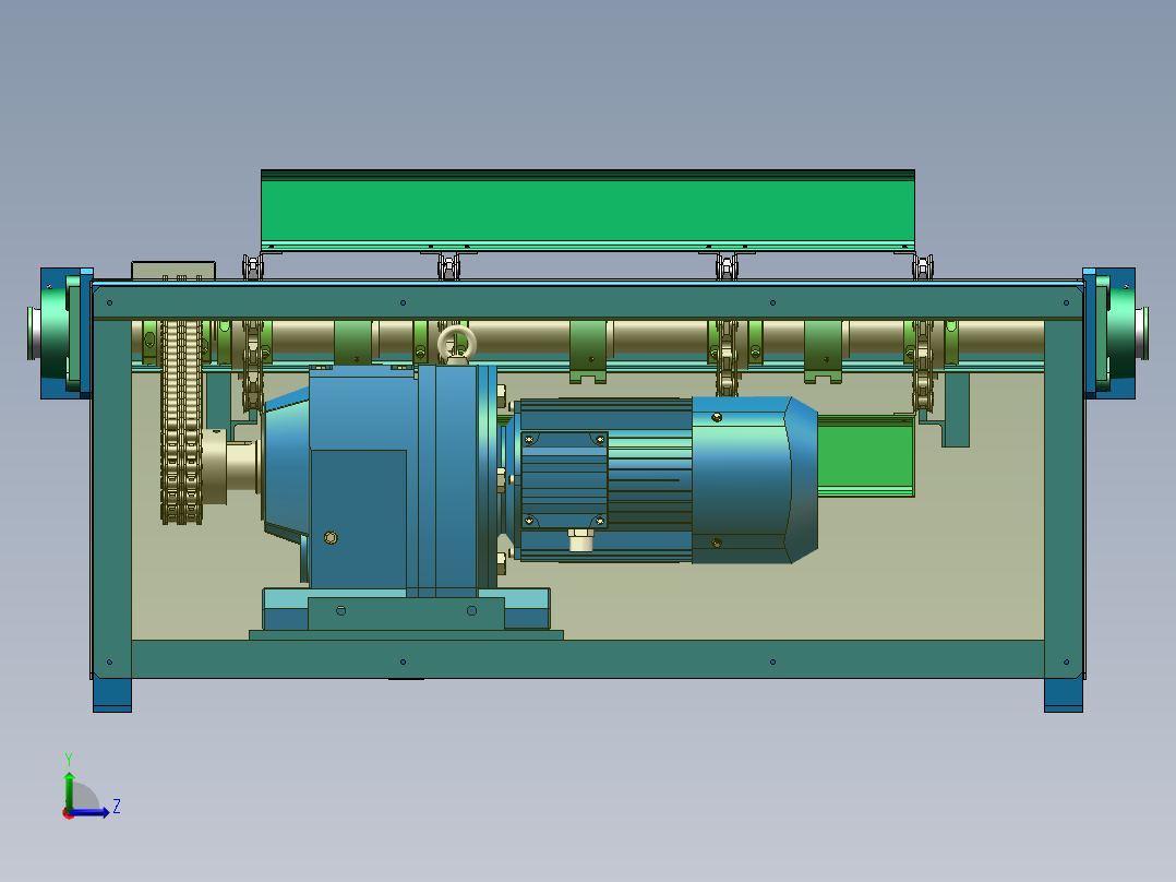 循环链条线sw18可编辑左视图