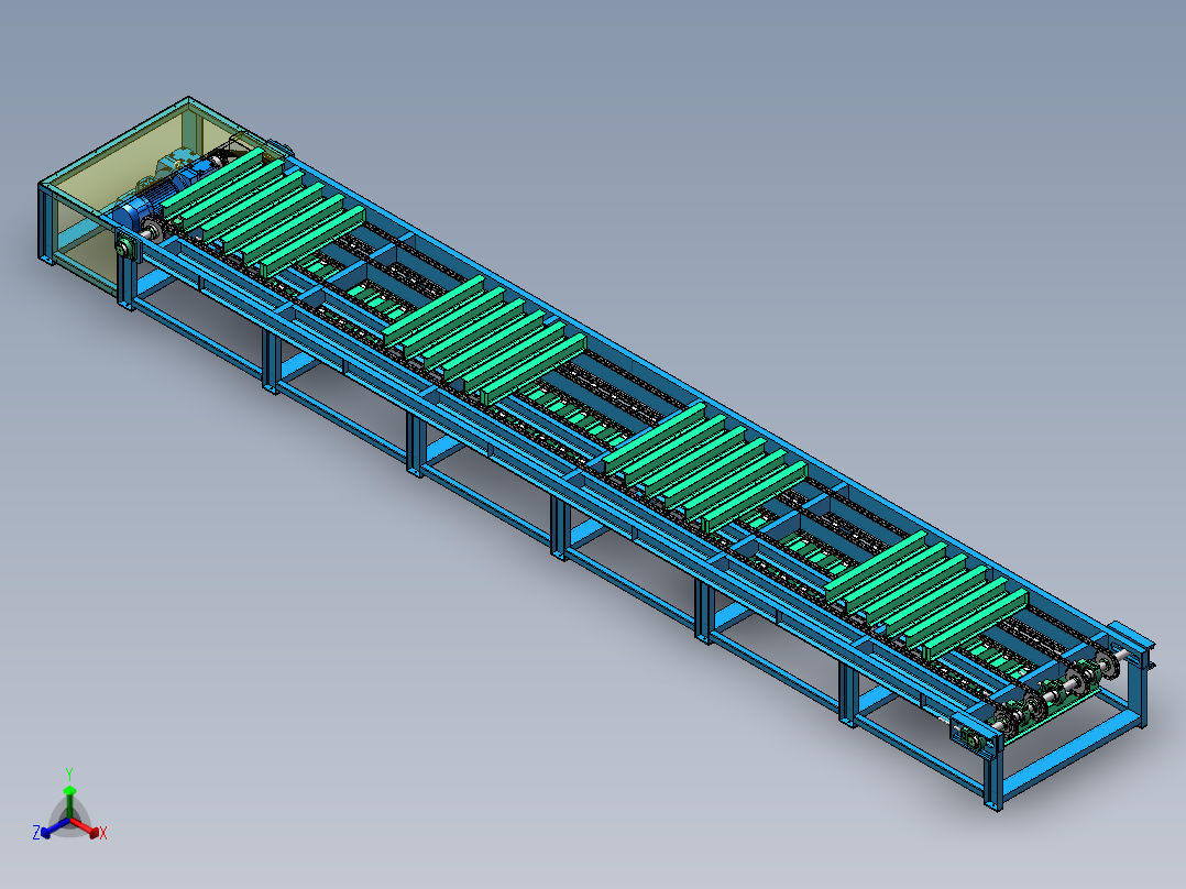 循环链条线sw18可编辑正等轴测图