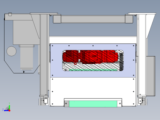 三节伸缩皮带机（sw18可编辑+工程图）右视缩略图