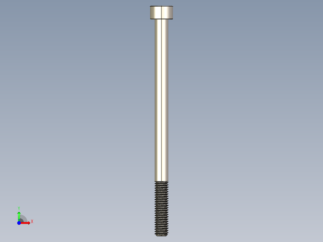 Screw_DIN_912_M6x95_A2.STEP公制内六角螺钉前视图