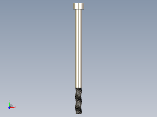 Screw_DIN_912_M6x95_A2.STEP公制内六角螺钉前视缩略图