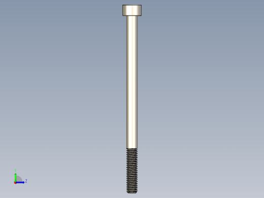 Screw_DIN_912_M6x95_A2.STEP公制内六角螺钉左视缩略图