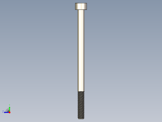 Screw_DIN_912_M6x95_A2.STEP公制内六角螺钉右视缩略图