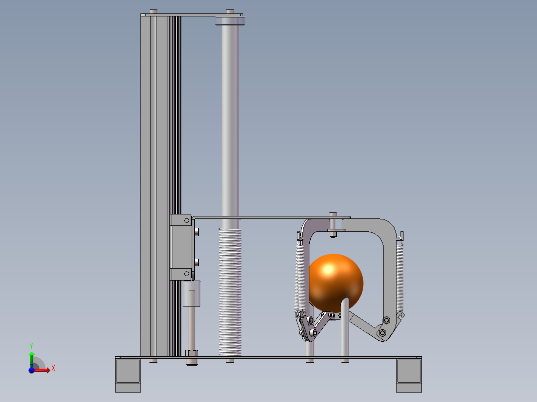 橘子剥皮机前视图
