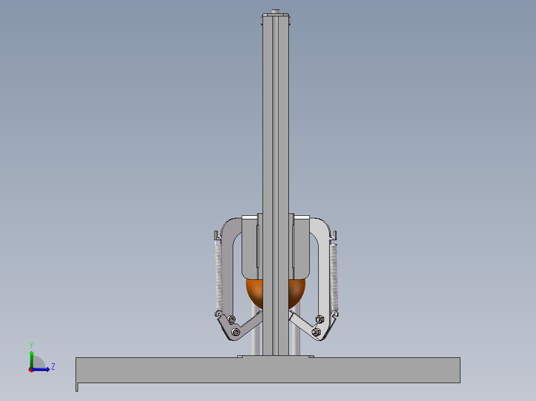 橘子剥皮机左视图