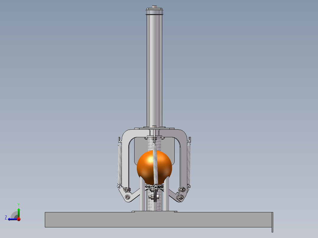 橘子剥皮机右视图