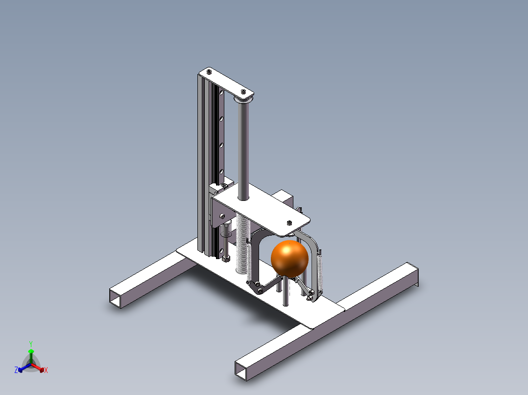 橘子剥皮机正等轴测图