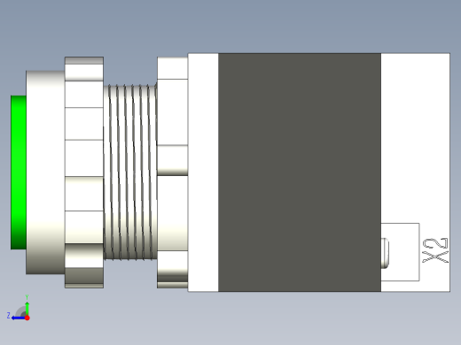 德力西电气LD11-25 绿 圆平形右视缩略图