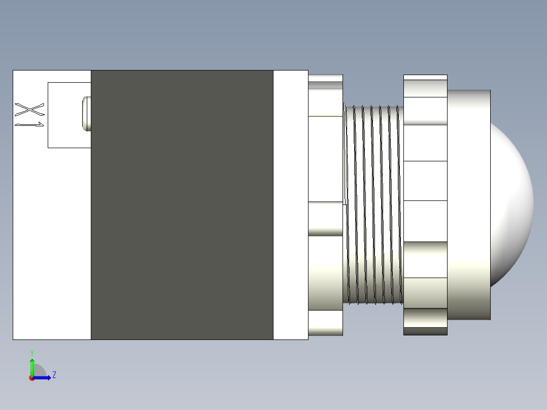 德力西电气LD11-25 纯白 球形左视图