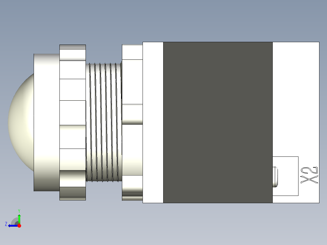 德力西电气LD11-25 纯白 球形右视图