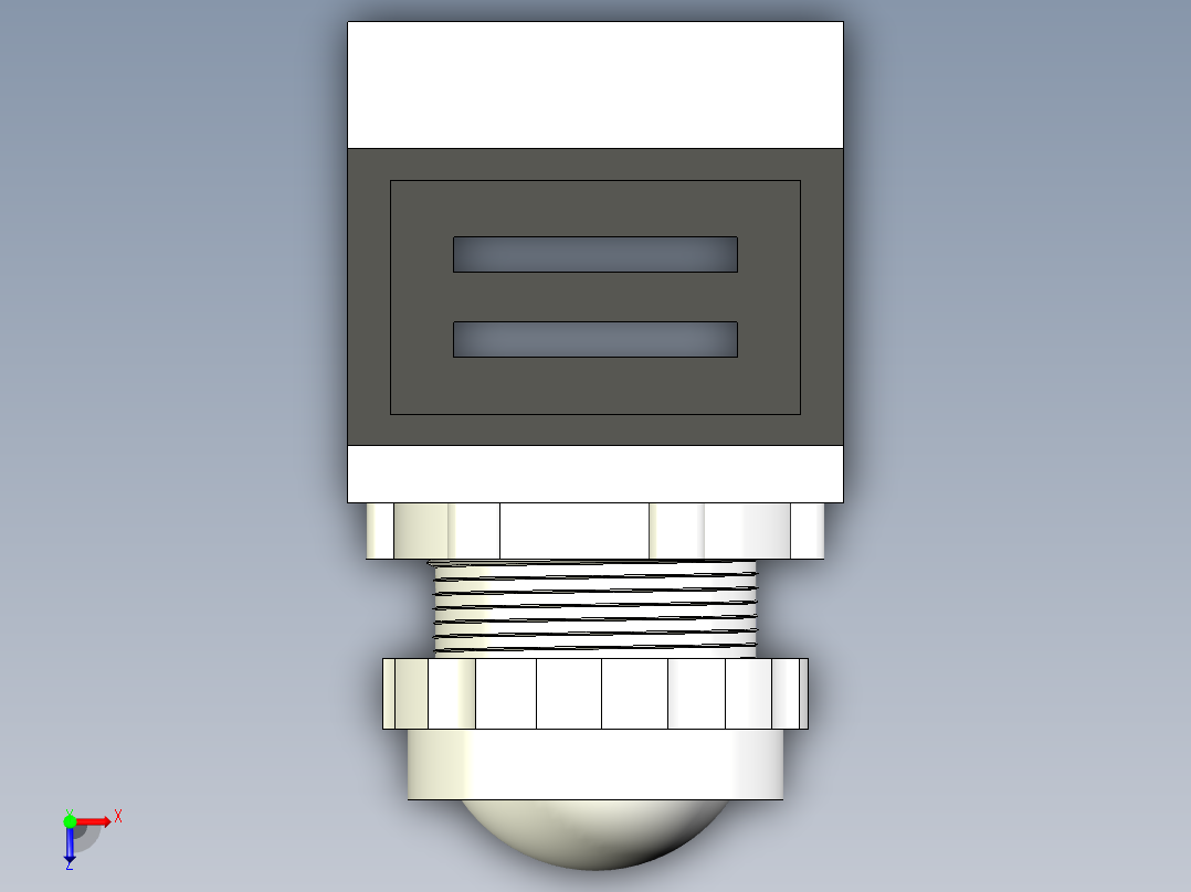 德力西电气LD11-25 纯白 球形俯视图