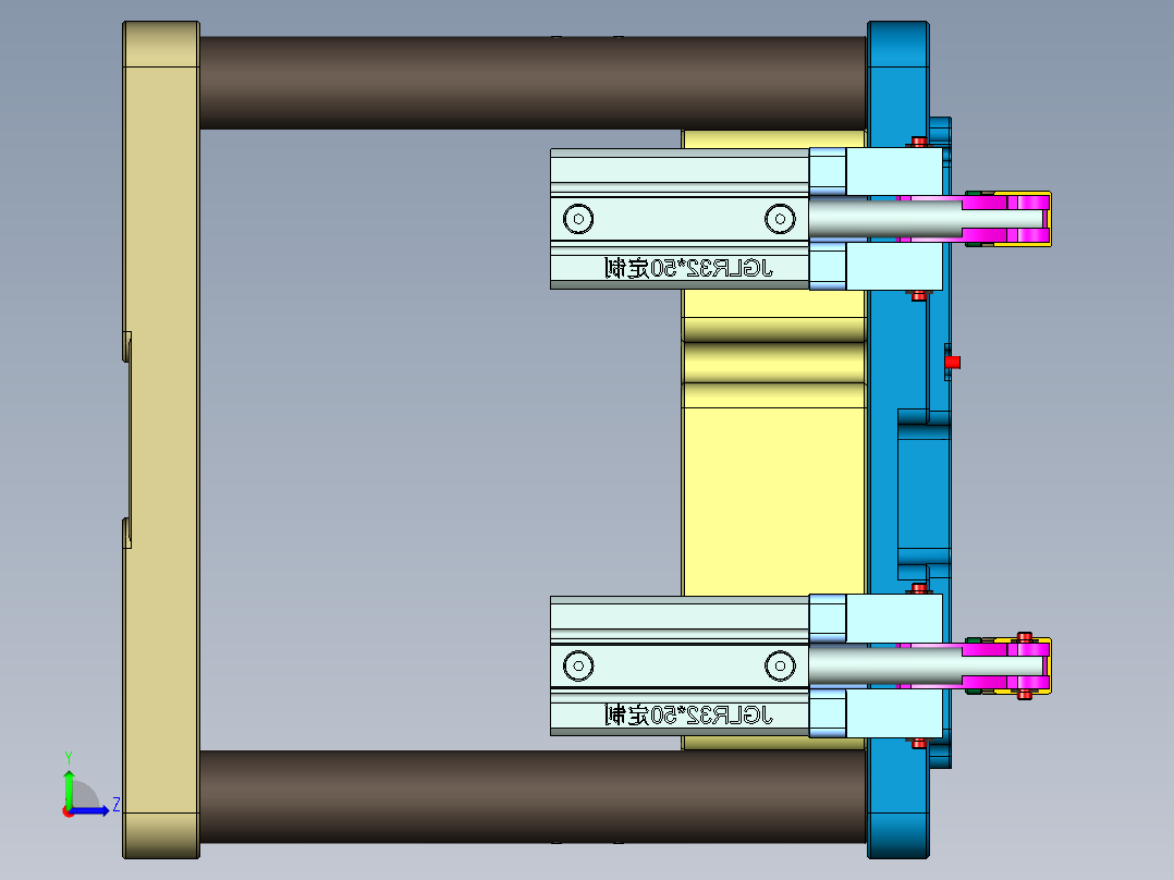 EDO30-A-笔记本CNC工装夹具三维模型CNC2-180622左视图
