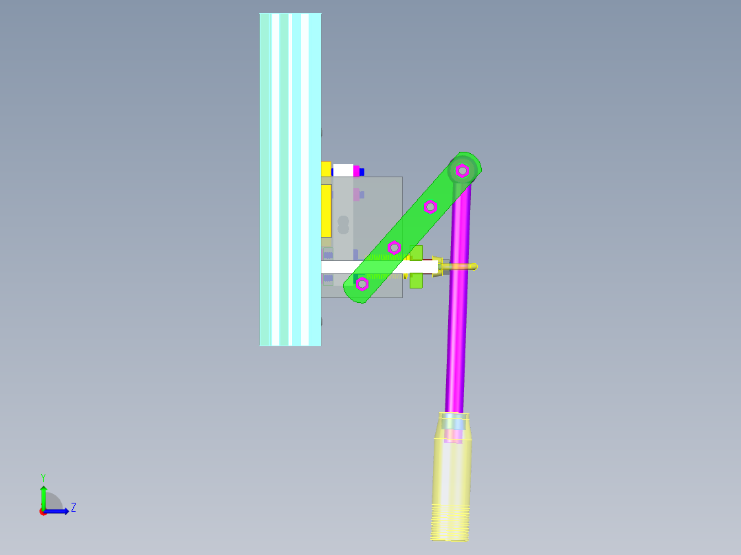赛车模拟器手刹左视图