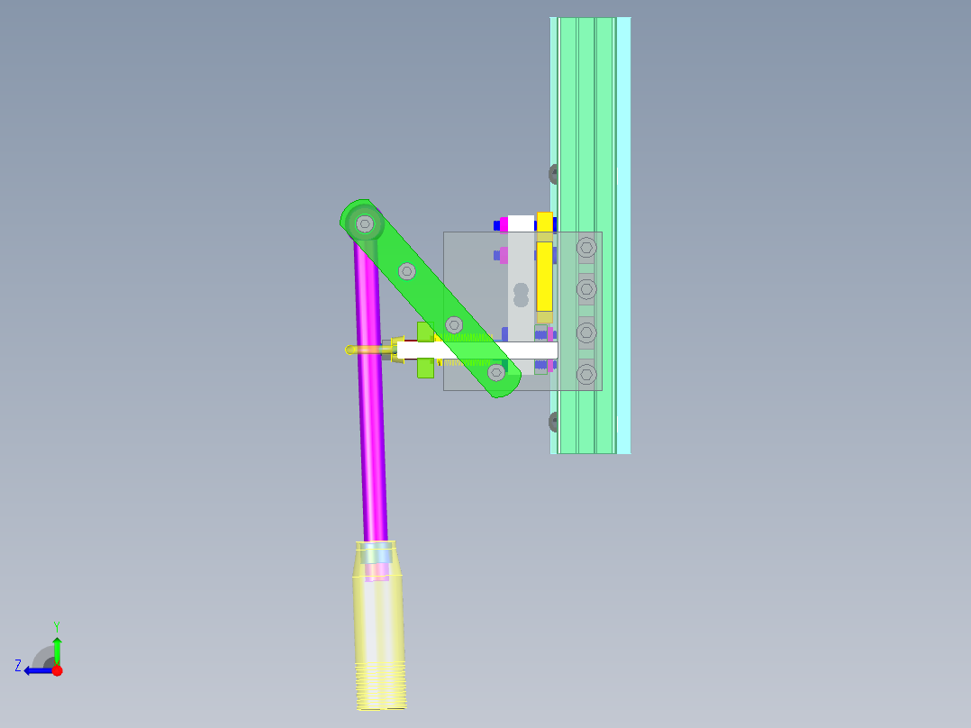 赛车模拟器手刹右视图